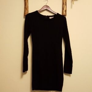 Sweater dress with back zipper